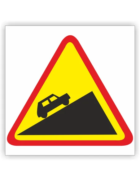 Znak Drogowy Tablica Informacyjna Stromy Podjazd 40x40