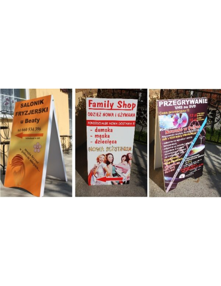 Potykacz Reklamowy Stojak Reklamowy 100x50 – 100x50 PCV