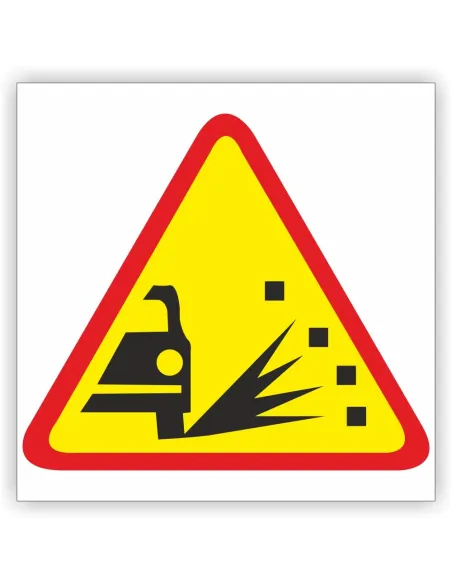 Znak Drogowy 40x40 cm Tablica Informacyjna Sypki Żwir