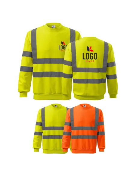 Bluza Robocza Odblaskowa Fluo Personalizowany z Haftem