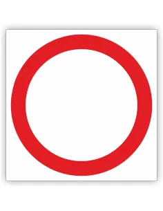 Znak Drogowy – Znak Zakazu 40x40 cm Tablica Informacyjna