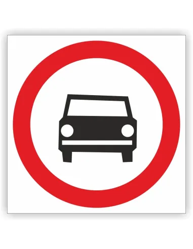 Znak Drogowy Tablica Informacyjna B3 Zakaz Wjazdu Poj