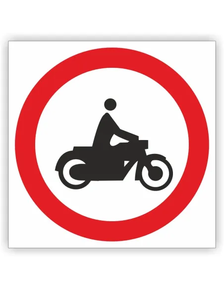 Znak Drogowy Tablica Informacyjna B4 Zakaz Wjazdu Motocykli