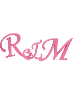 Przestrzenne Litery Inicjały Imiona Pary Młodej na Ślub