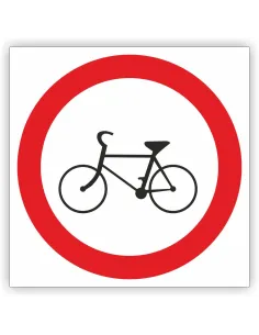 Znak Drogowy Tablica Informacyjna B9 Zakaz Wjazdu Rowerów