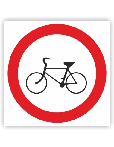 Znak Drogowy Tablica Informacyjna B9 Zakaz Wjazdu Rowerów