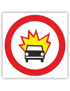 Znak Drogowy 40x40 cm Tablica Informacyjna B13 Zakaz