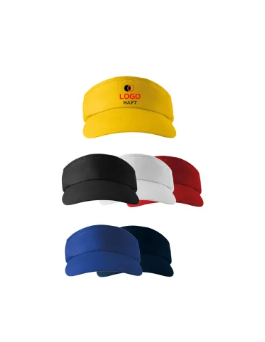 Czapka Daszek na Głowę Przeciwsłoneczny z logo z Haftem