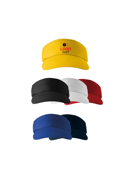 Czapka Daszek na Głowę Przeciwsłoneczny z logo z Haftem