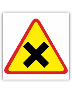 Znak Drogowy 60x60 cm Tablica Informacyjna Skrzyżowanie