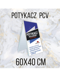 Potykacz Reklamowy z PCV – Przenośne Stojaki Reklamowe