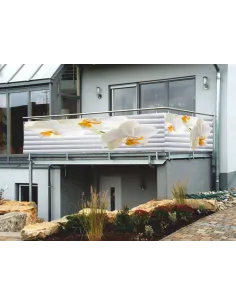 Osłona Balkonowa na Wymiar z Nadrukiem Balkon Storczyki