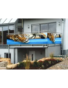 Osłona Balkonowa na Wymiar z Nadrukiem Balkon Zwierzęta