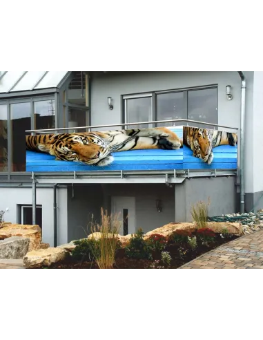 Osłona Balkonowa na Wymiar z Nadrukiem Balkon Zwierzęta