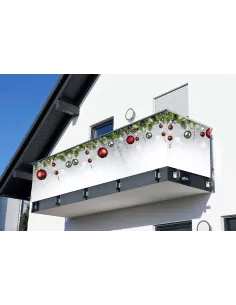 Osłona Balkonowa na Święta z Nadrukiem Boże Narodzenie