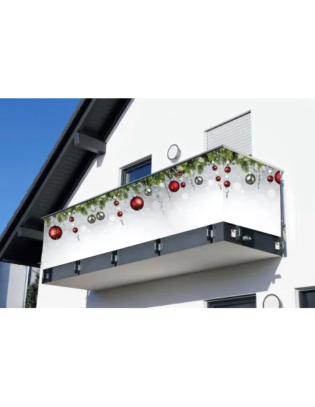 Osłona Balkonowa na Święta z Nadrukiem Boże Narodzenie