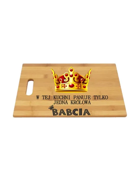 Prezent dla Dziadków Bambusowa Deska do Krojenia Dzień