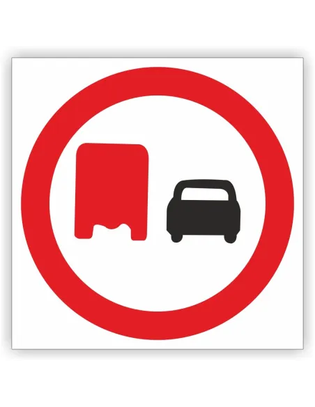 Znak Drogowy 40x40 cm Tablica Informacyjna B26 Zakaz