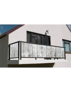 Osłona Balkonowa Mata z Nadrukiem Balkon Siatkę Kwiaty