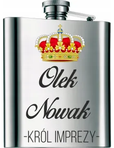 Piersiówka na Prezent Personalizowany z Nadrukiem 210 ml