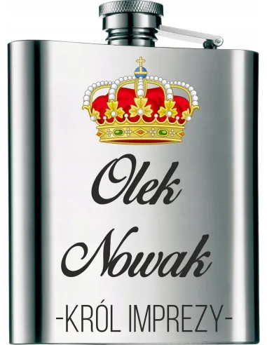 Piersiówka na Prezent Personalizowany z Nadrukiem 210 ml