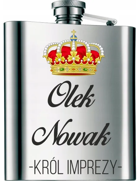 Piersiówka na Prezent Personalizowany z Nadrukiem 210 ml