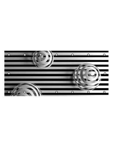 Osłona Balkonowa na Balkon – Kule Pasy Abstrakcja 3d