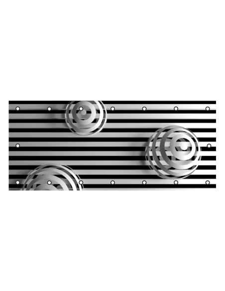 Osłona Balkonowa na Balkon – Kule Pasy Abstrakcja 3d