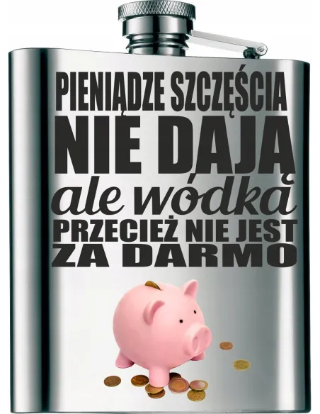 Piersiówka na Prezent Personalizowany z Nadrukiem 210 ml