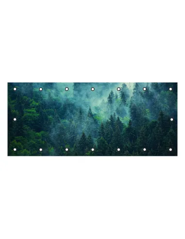 Osłona Balkonowa na Balkon z Nadrukiem Las Mgle Kwiaty