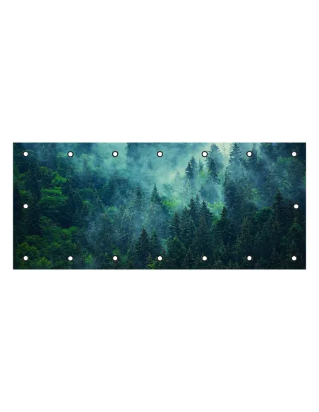 Osłona Balkonowa na Balkon z Nadrukiem Las Mgle Kwiaty