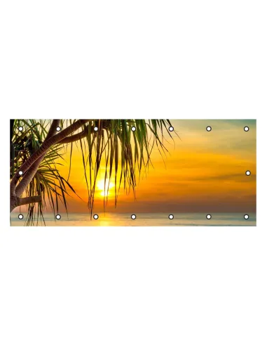 Osłona Balkonowa na Balkon z Nadrukiem Widok Las Drzewa