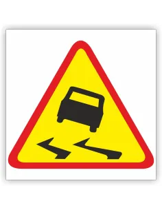 Znak Drogowy Tablica Informacyjna Śliska Jezdnia 60x60