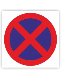 Znak Drogowy 40x40 cm Tablica Informacyjna B36 Zakaz
