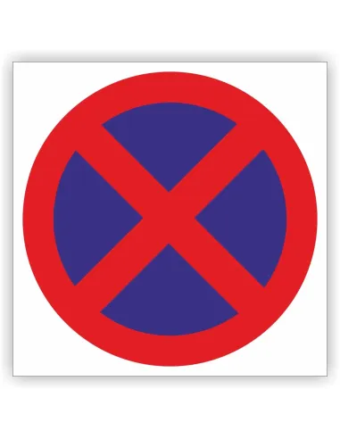 Znak Drogowy 40x40 cm Tablica Informacyjna B36 Zakaz