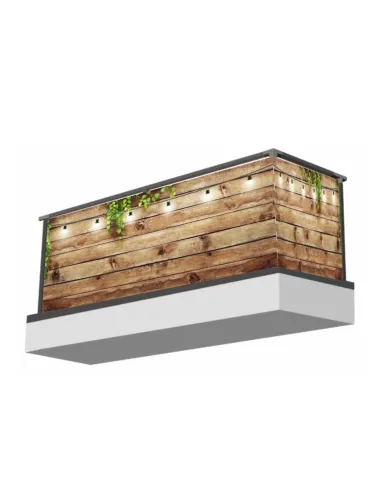 Osłona na Balkon Dekoracja – Ochronna Deski Drewno