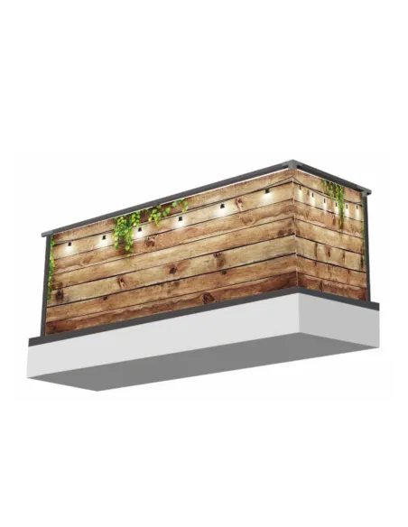 Osłona na Balkon Dekoracja – Ochronna Deski Drewno