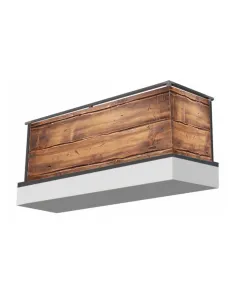 Osłona na Balkon Deski z Nadrukiem Drewno Siatka Wymiar