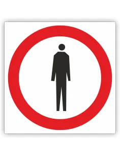 Znak Drogowy 40x40 cm Tablica Informacyjna B41 Zakaz