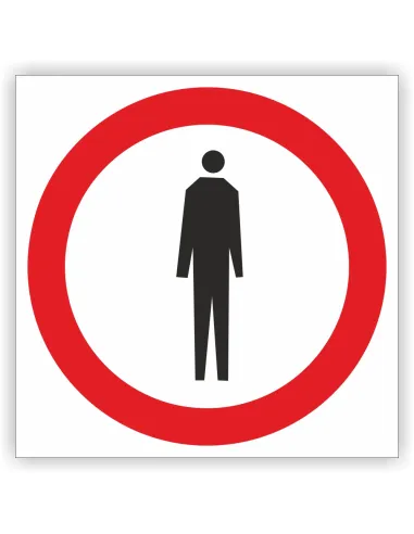 Znak Drogowy 40x40 cm Tablica Informacyjna B41 Zakaz