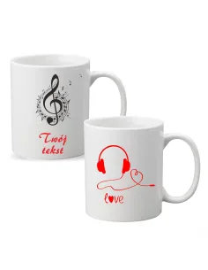 Kubek Muzyczny dla Muzyka z Nadrukiem Prezent Twój Tekst