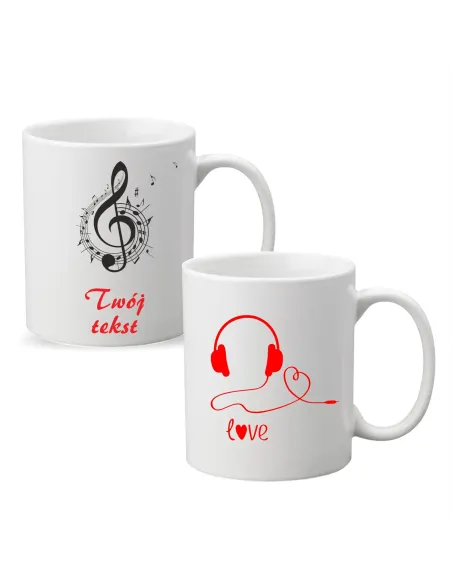 Kubek Muzyczny dla Muzyka z Nadrukiem Prezent Twój Tekst