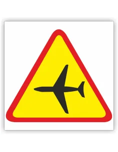 Znak Drogowy Tablica Informacyjna 26 Lotnisko Ostrzegawczy