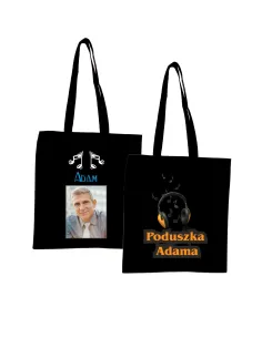 Torba z Imieniem Napis Prezent Nuty Muzyka Personalizowany