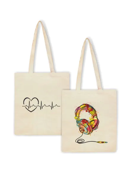 Torba z Nadrukiem Prezent Serce Linia Życia Personalizowany