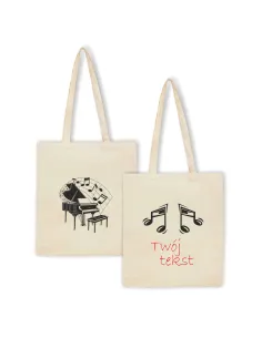 Torba z Nadrukiem Prezent Muzyka Fortepian Personalizowany