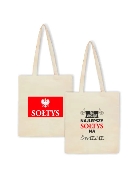 Torba z Nadrukiem Prezent Najlepszy Sołtys Personalizowany