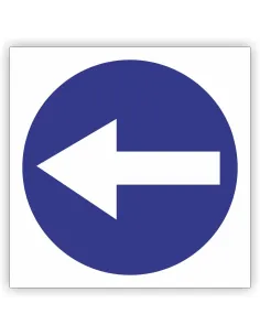 Znak Drogowy Tablica Informacyjna C3 Nakaz Jazdy Lewo