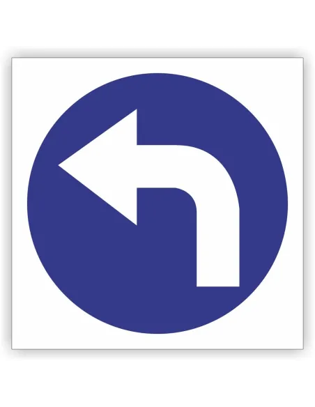 Znak Drogowy Tablica Informacyjna C4 Nakaz Jazdy Lewo