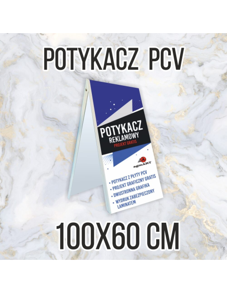 Potykacz Reklamowy PCV 3 z Nadrukiem mm 100x60 cm 3 mm
